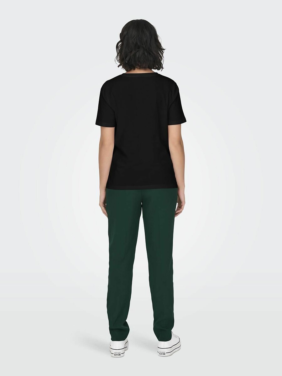 SOMENTE<br>Camiseta com gola redonda e mangas curtas