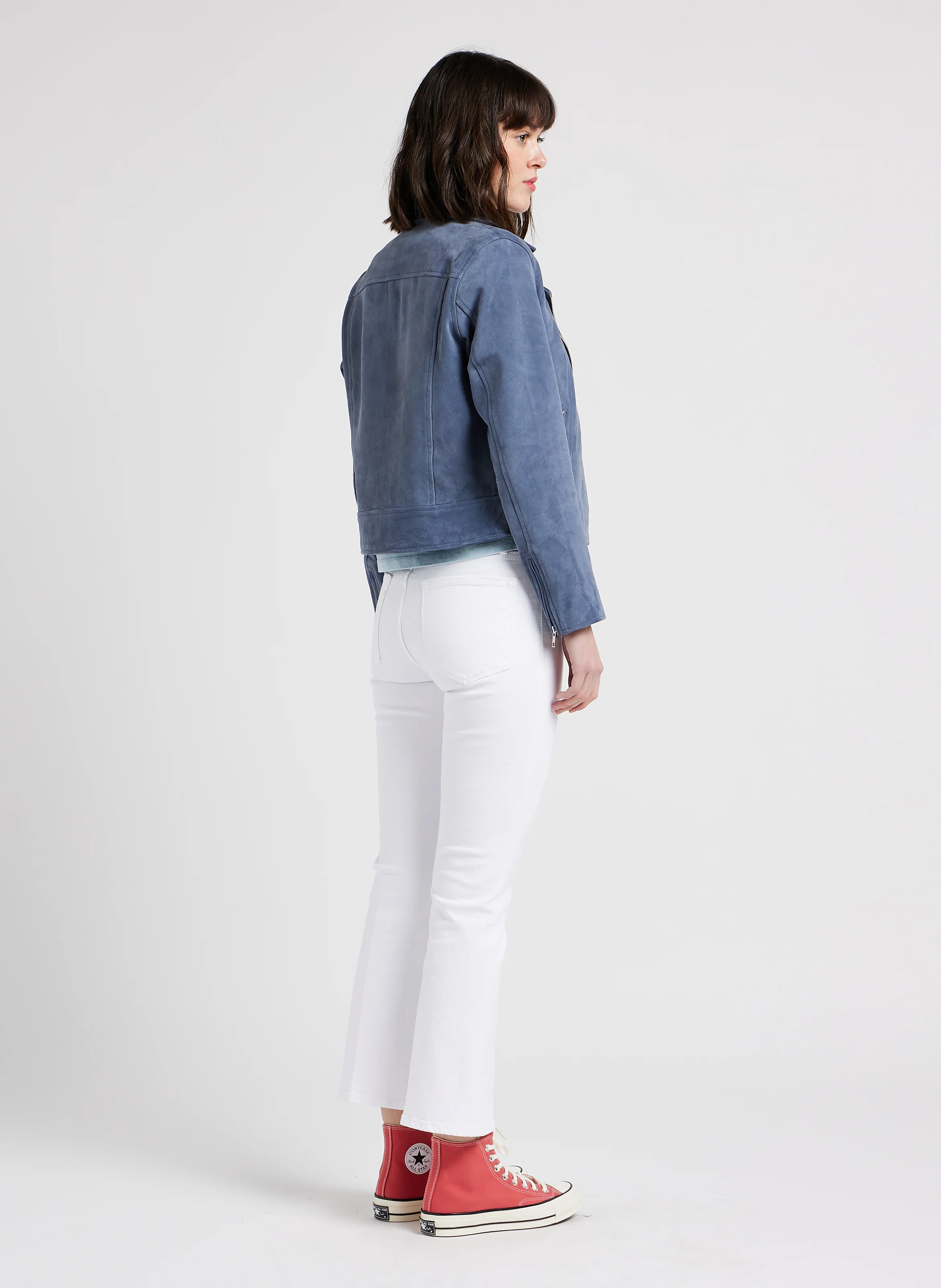 Jean cropped évasé | Blanc