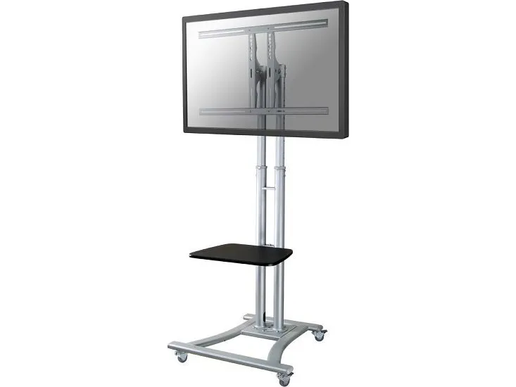 Neomounts PLASMA-M1800E - Vogn med hjul - for fladt panel/AV-udstyr - sølv - skærmstørrelse: 27