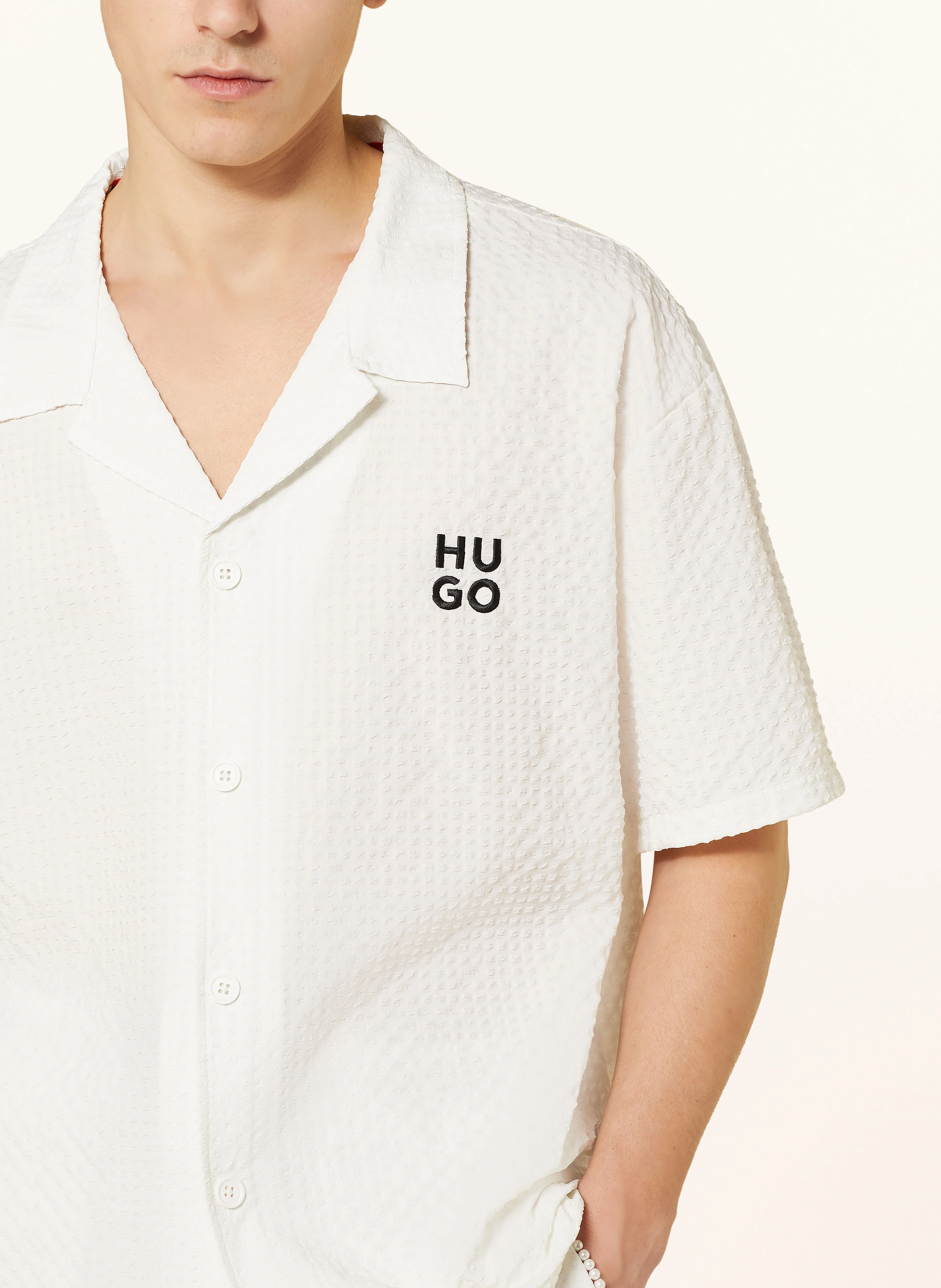 HUGO Resorthemd CHAFFLE Comfort Fit