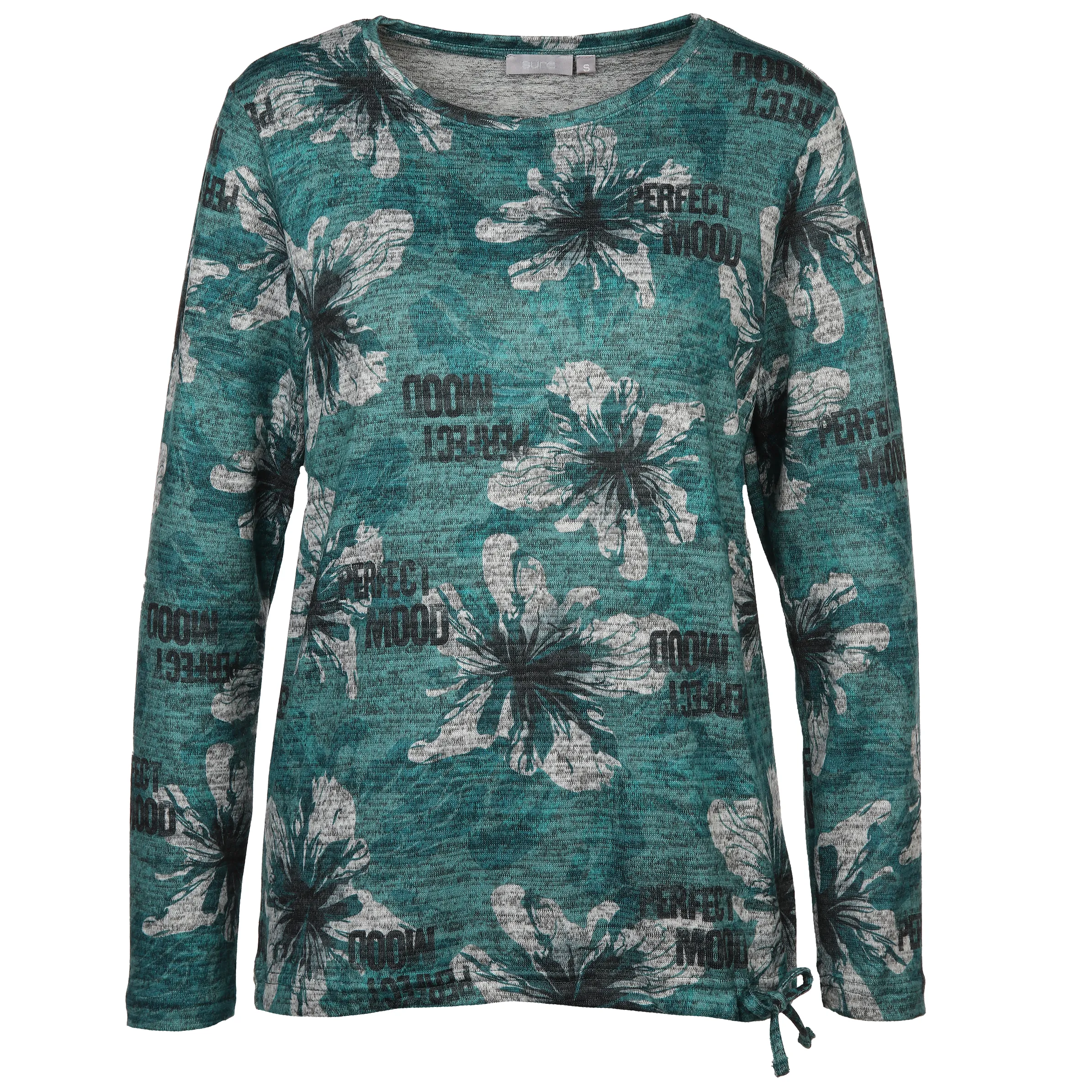 Damen Flauschshirt mit Alloverprint