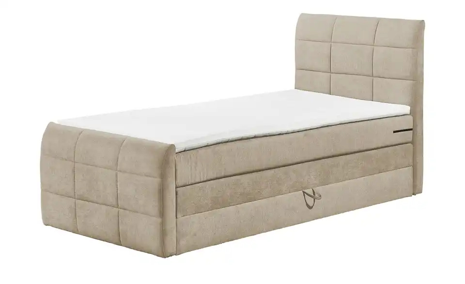 Boxspringbett Kuba 3 Sand 120 cm