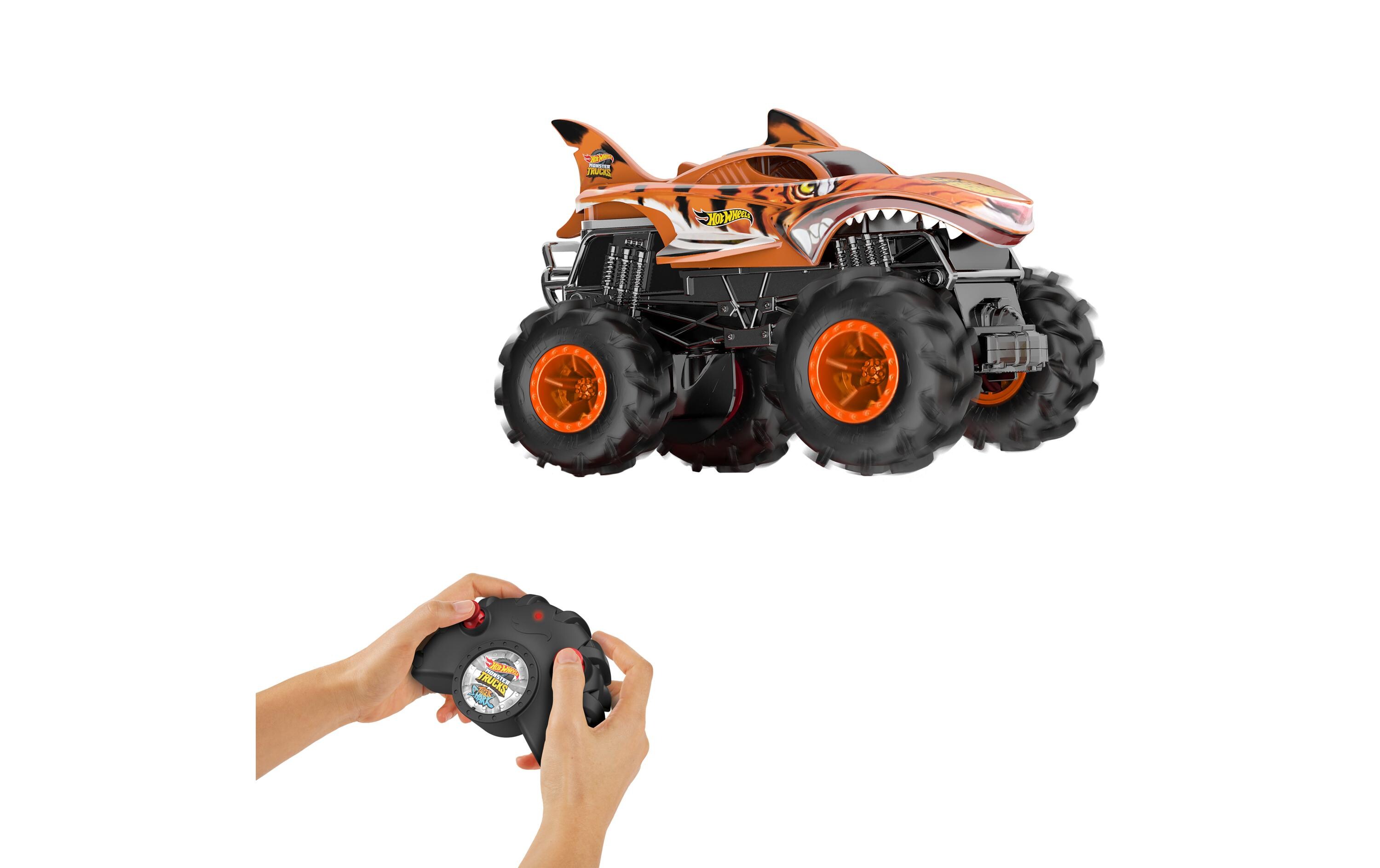 Monster Trucks Hot Wheels Spielset RC 1:24 Tiger SharkSpielzeugfahrzeug