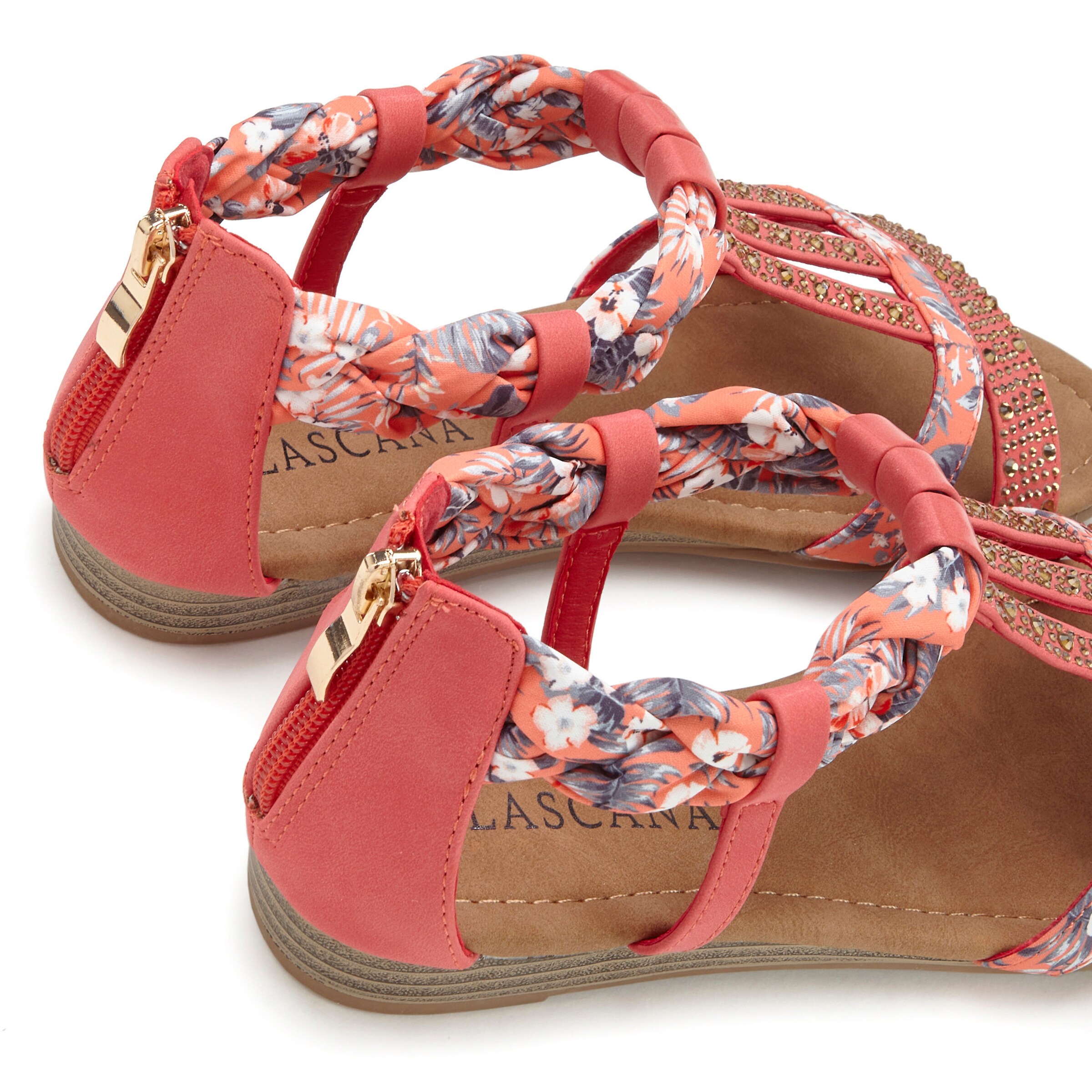 LASCANA Sandale in rot