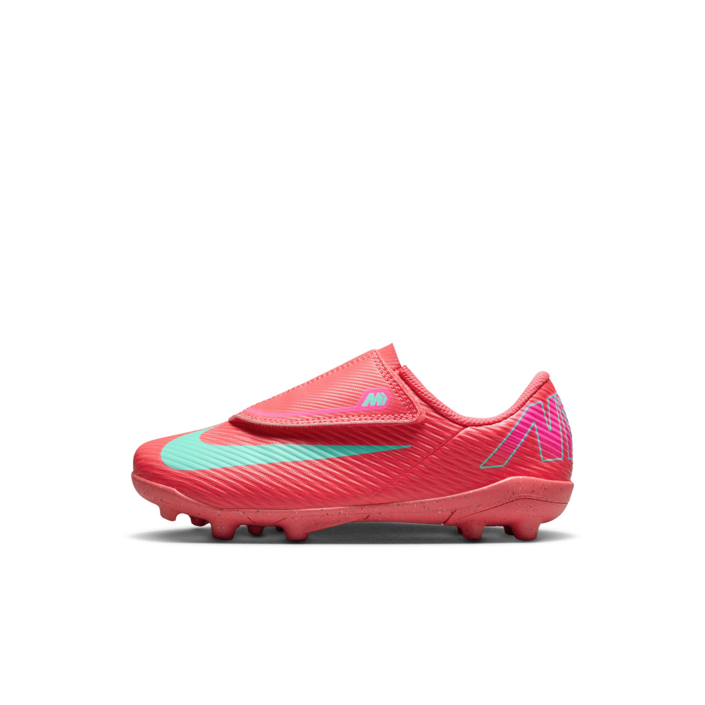Nike Mercurial Vapor 16 Club Gras / Kunstgras Voetbalschoenen (MG) Peuters Rood Turquoise Roze