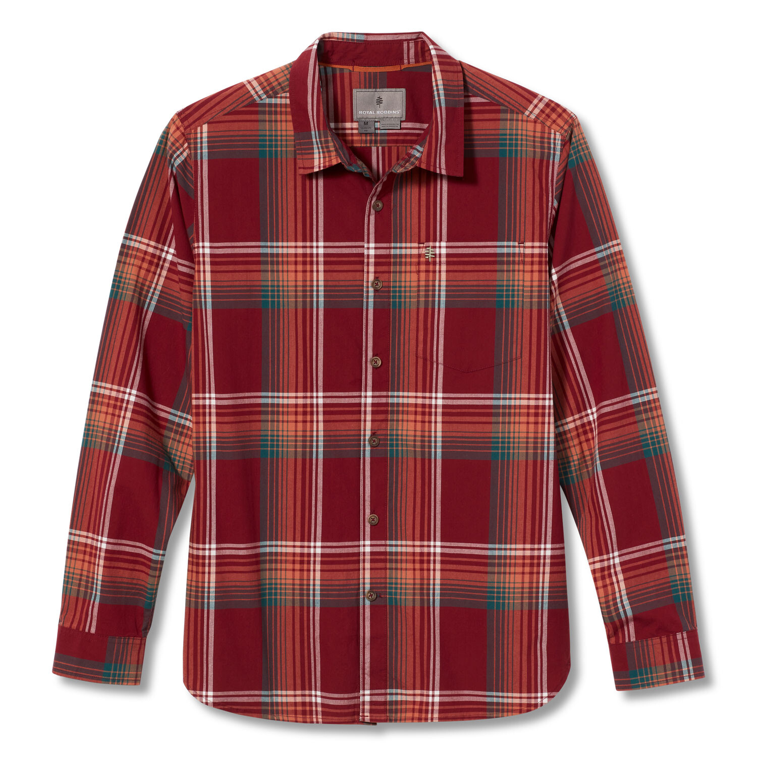 Royal Robbins Mens Trouvaille Organic Cotton Plaid L/S