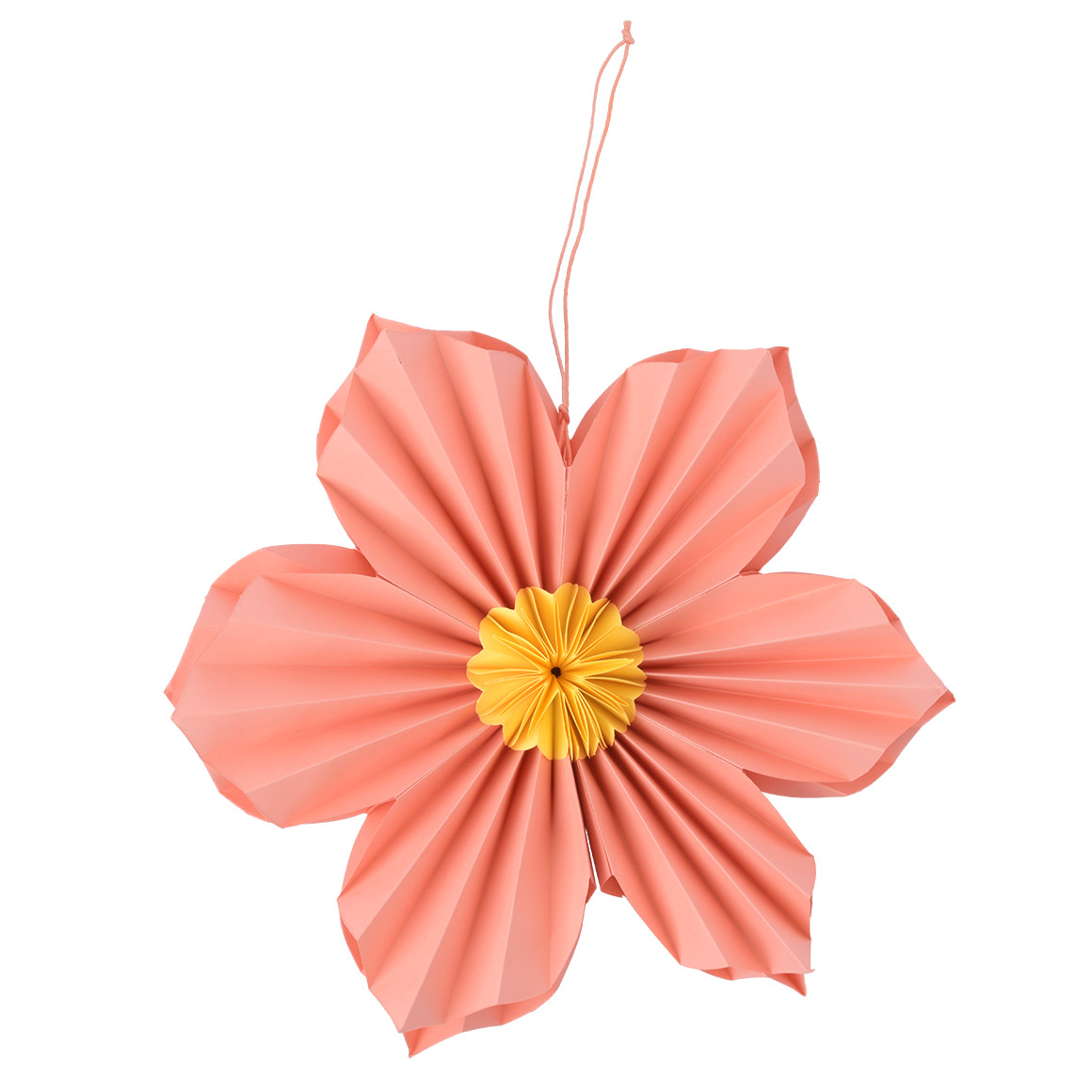 My Home Großer Deko-Hänger Papierblume apricot