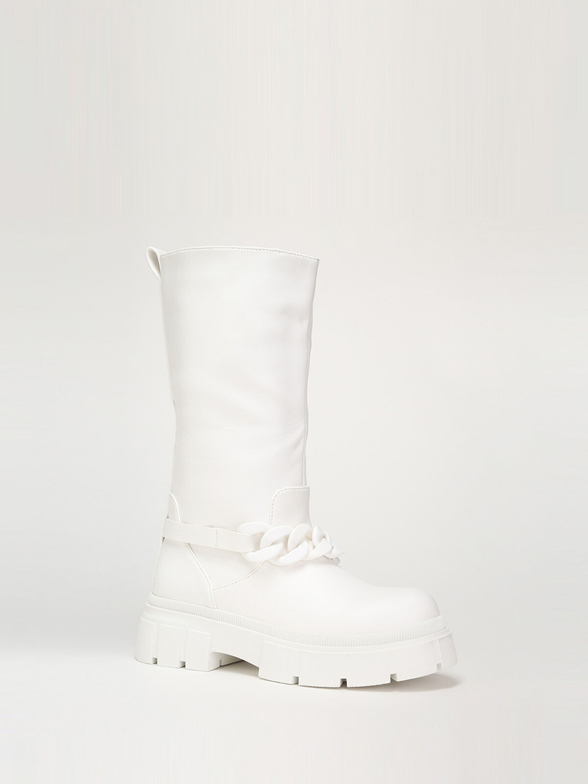 Bottes à chaîne- Blanc