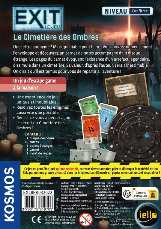 EXIT - LE CIMETIERE DES OMBRES - CONFIRME