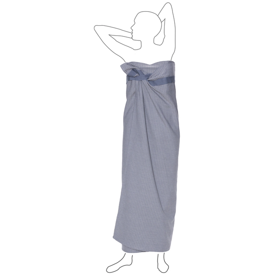 The Organic Company Badetuch Wellness Grey blue stone