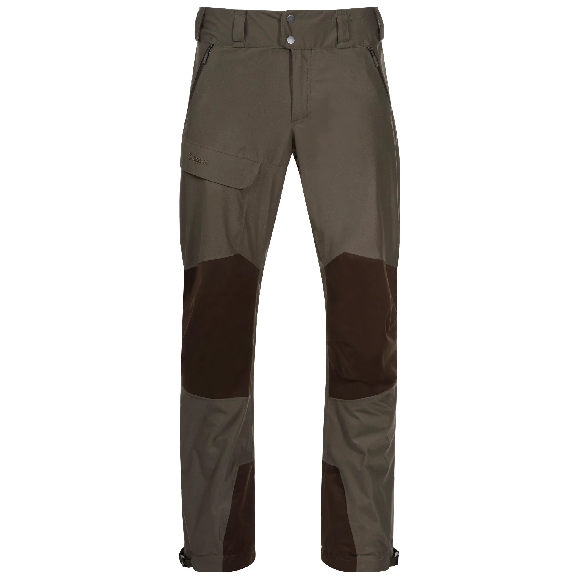 Bergans Unisex Hogna V2 2L Pants Green Mud/Dark Wood Brown
