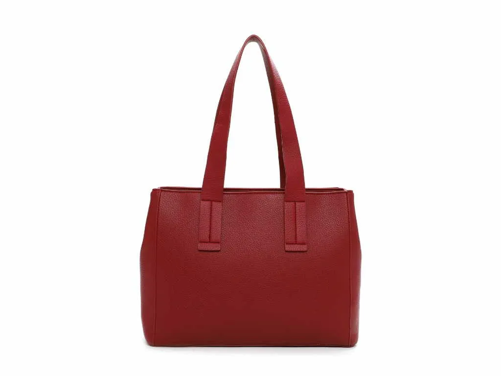 EMILY & NOAH Shopper Bordeau Lederimitat