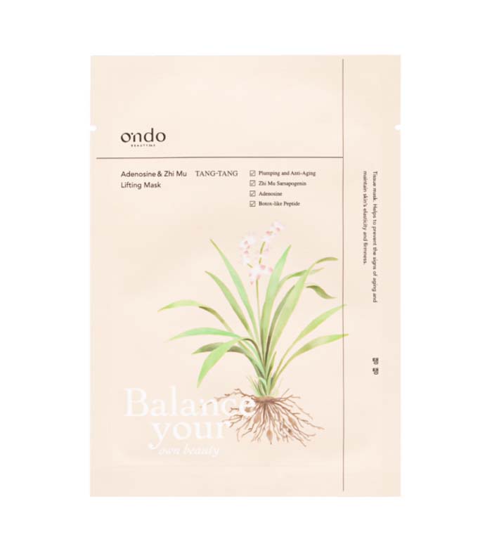 Ondo Beauty 36.5 - Máscara de levantamento Tang-Tang Adenosine & Zhi Mu