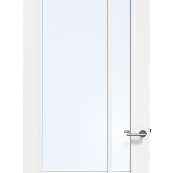 Arne & Bodil binnendeur ABD521 blank glas - wit afgelakt - glaslat wit