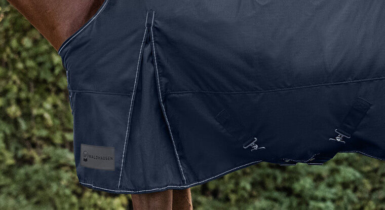 Waldhausen Nordic Hoge nek Light - Winterdeken - Paardendeken - Blauw - 165/215