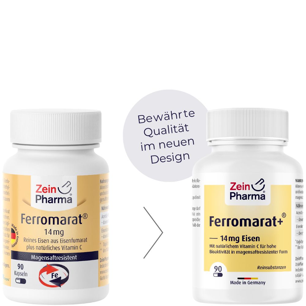 ZeinPharma® Ferromarat Eisen Kapseln 14 mg