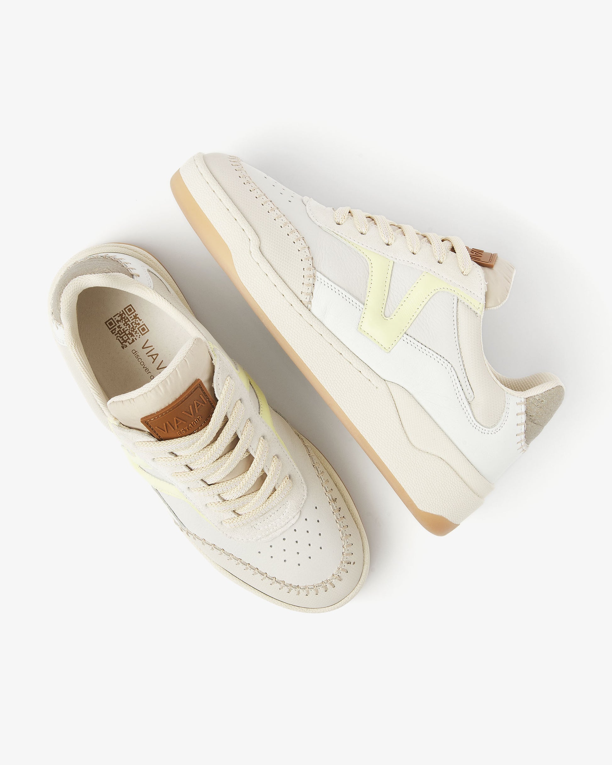 VIA VAI beige dames sneakers Sam Olivia