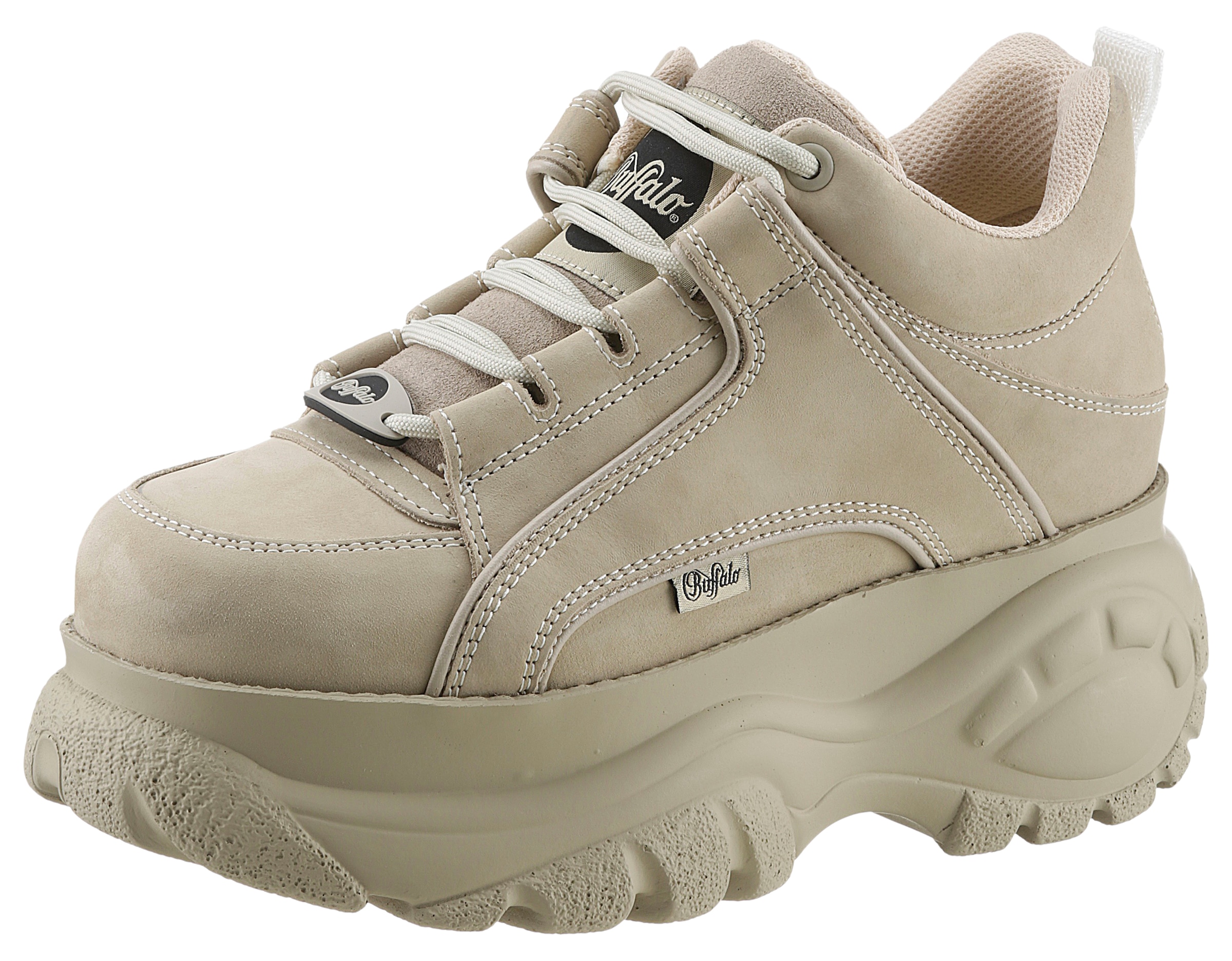 Buffalo Plateausneaker  mit kräftiger Sohle, Freizeitschuh, Halbschuh, Schnürschuh