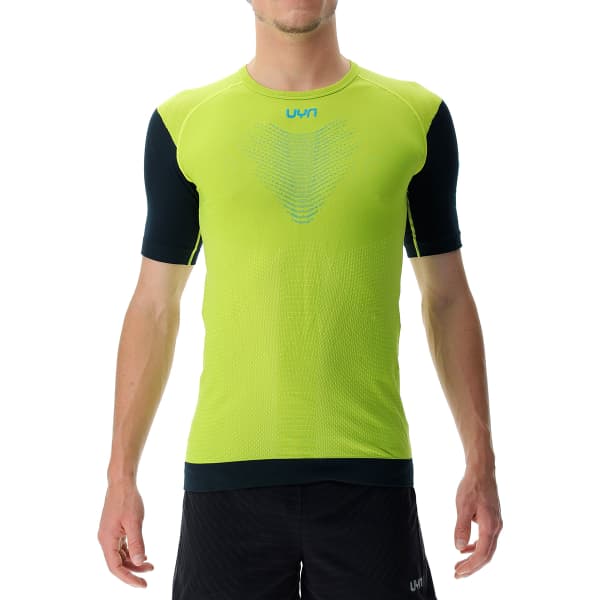T-shirt running UYN MAN RUNNING PB42 OW SHIRT SULPHUR SPRING/BLACK