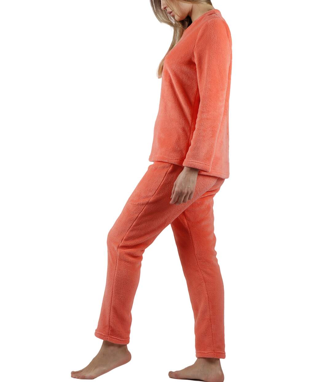 Pyjama polaire tenue pantalon top manches longues Hello Winter Admas