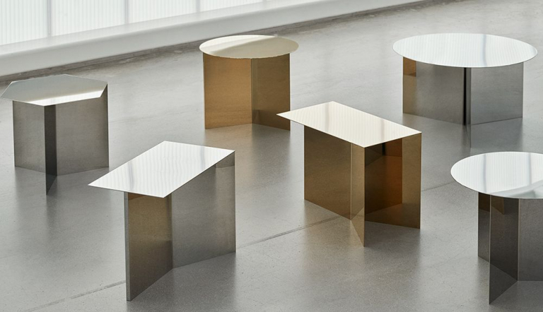 Hay Slit Table Round bijzettafel wit