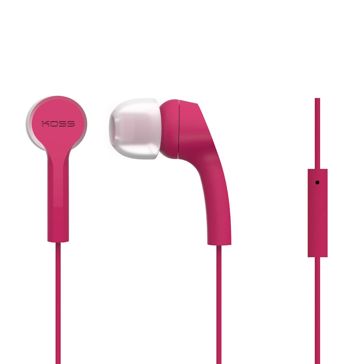 KOSS Øreplugger KEB9iP Rosa In-Ear med one touch mic