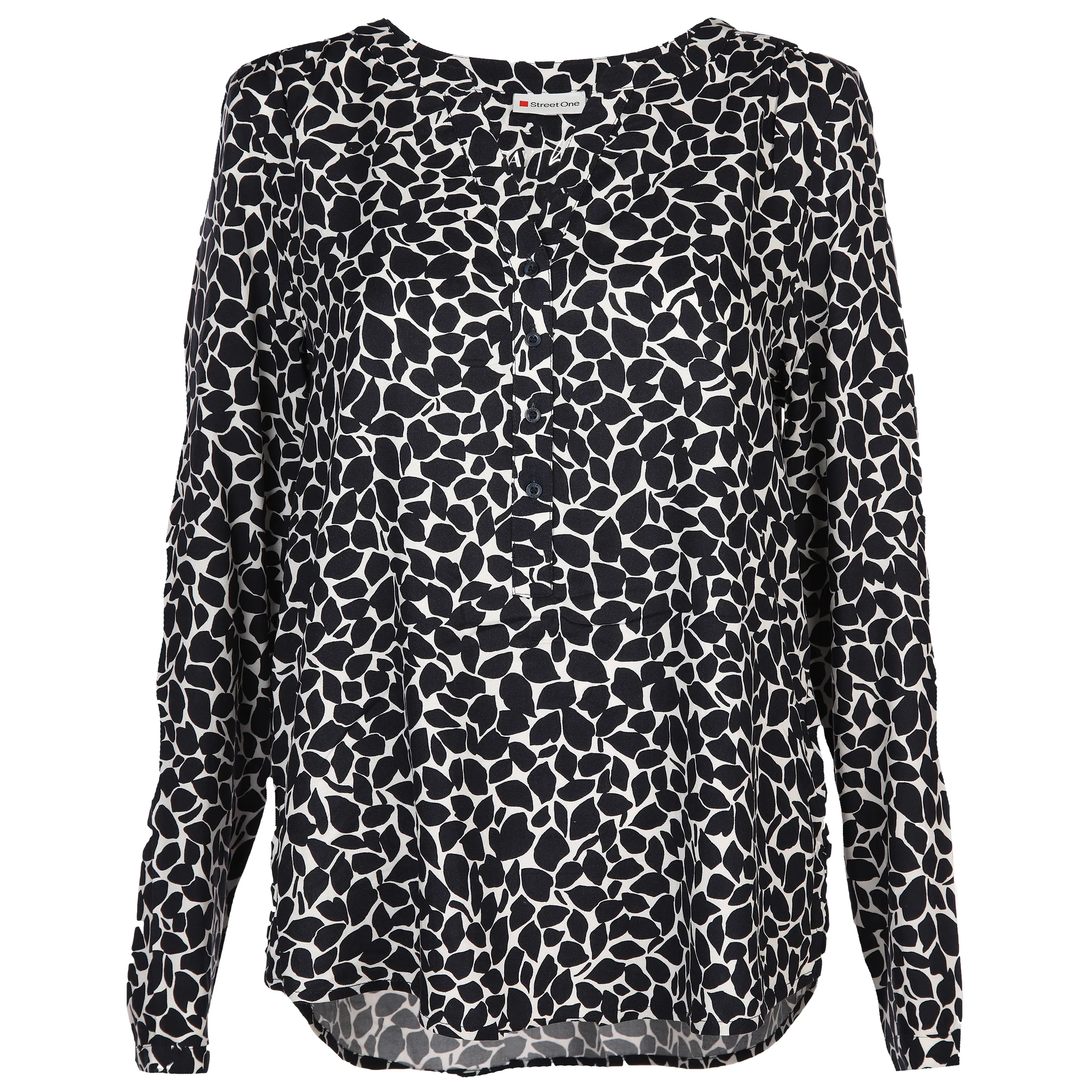 Damen Schlupfbluse mit Alloverprint