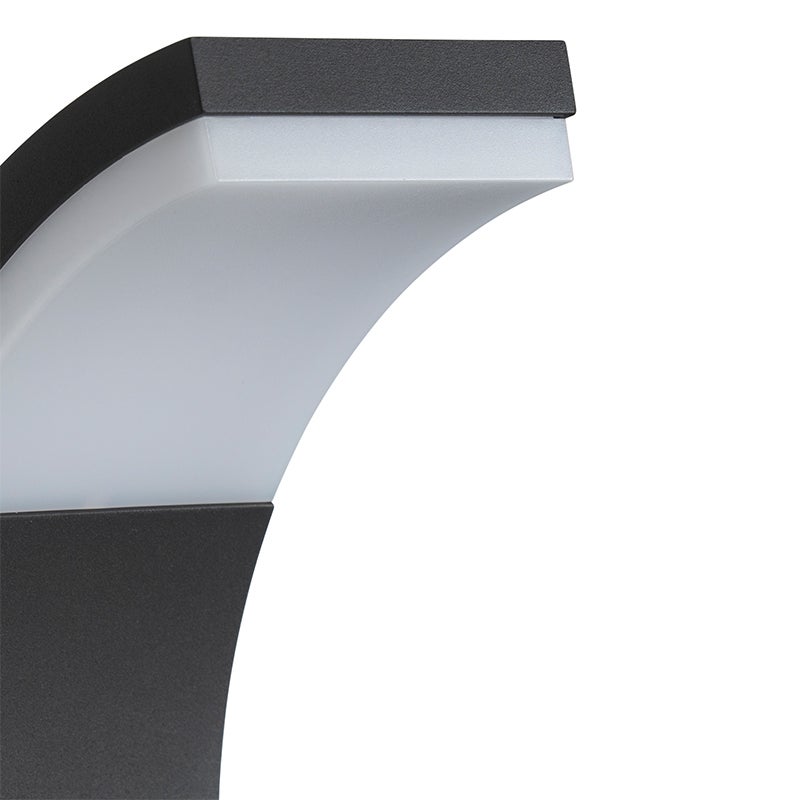 Moderne buitenmast antraciet 60 cm incl. LED IP54 - Litt