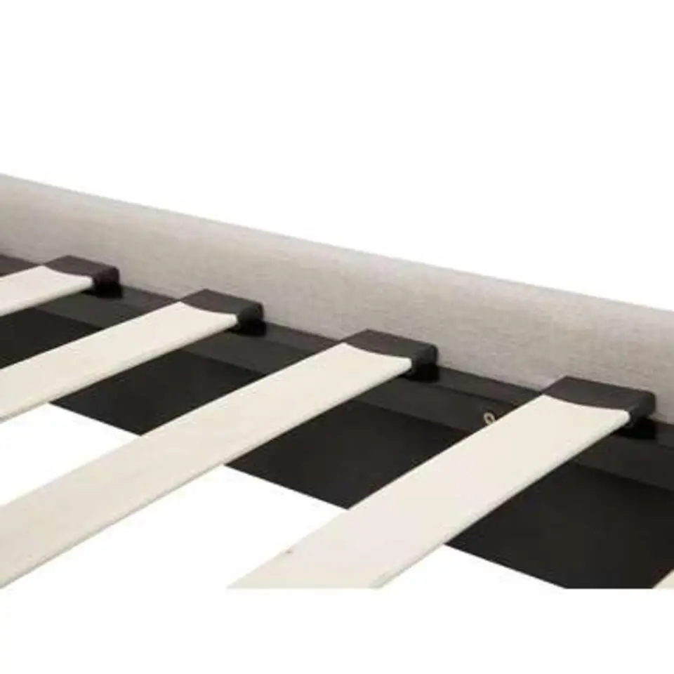 ROANNE - Tweepersoonsbed - Donkerhout - 180 x 200 cm - Polyester