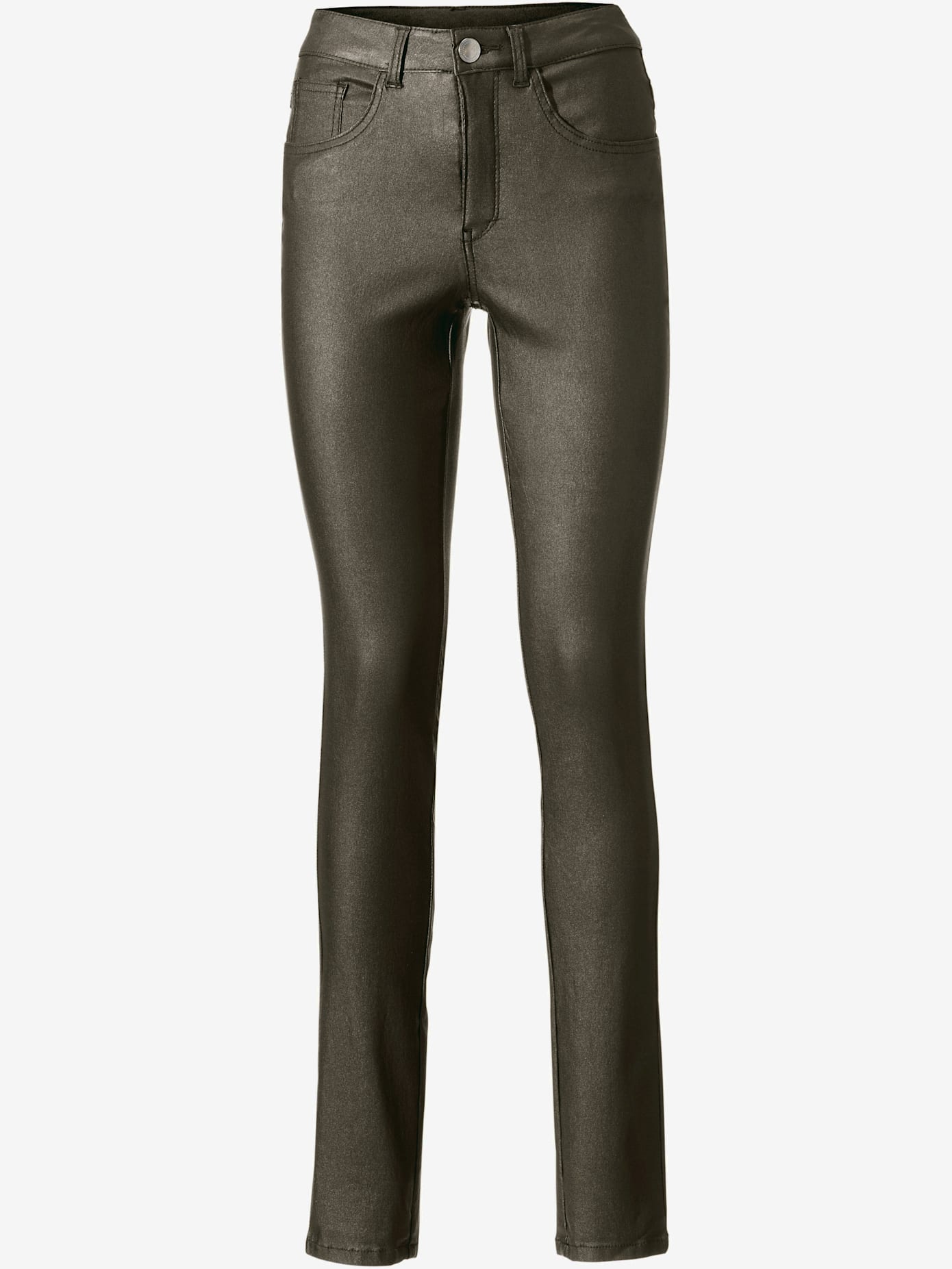 Pantalon effet ventre plat coupe skinny tendance