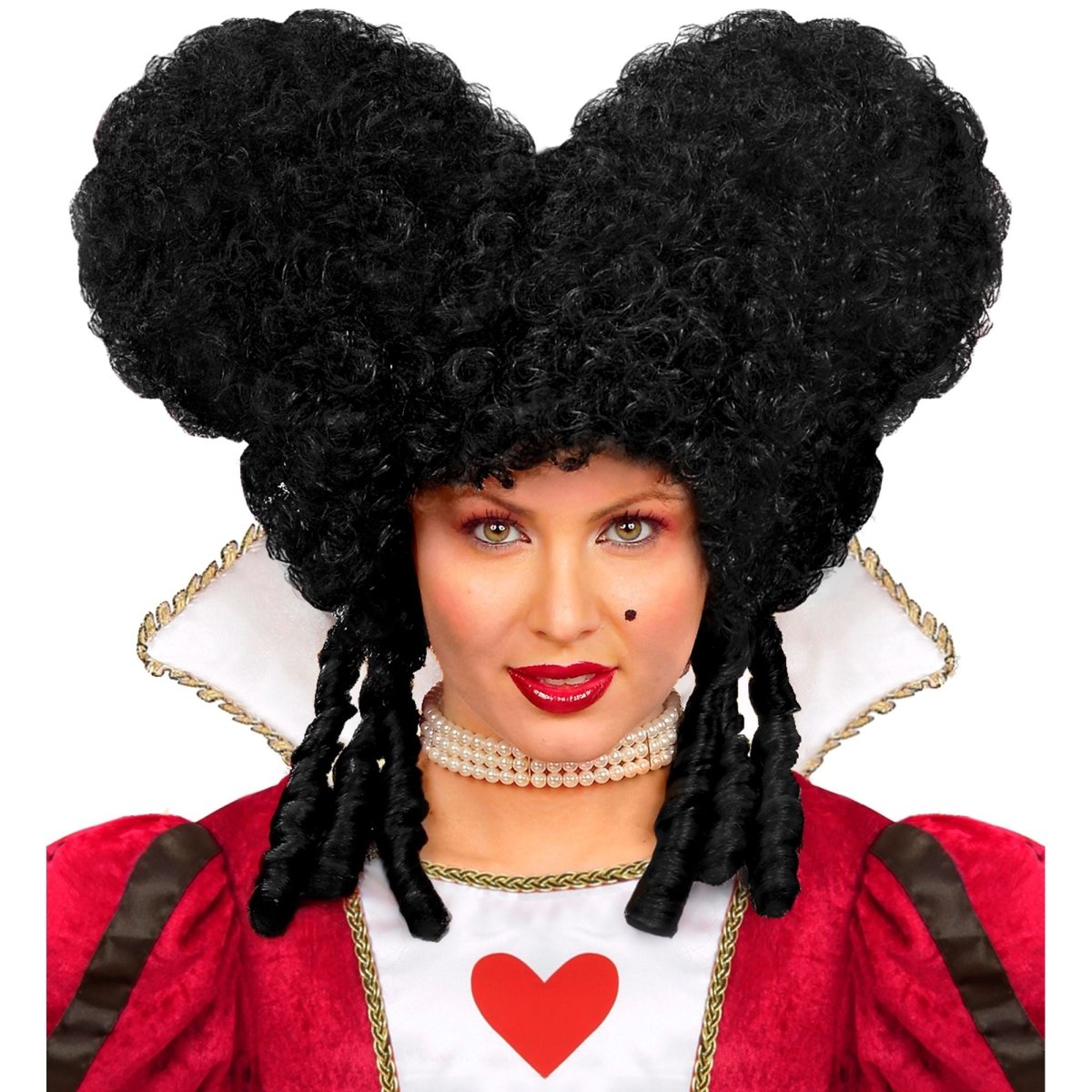 Halloween Pruik Zwart Barok