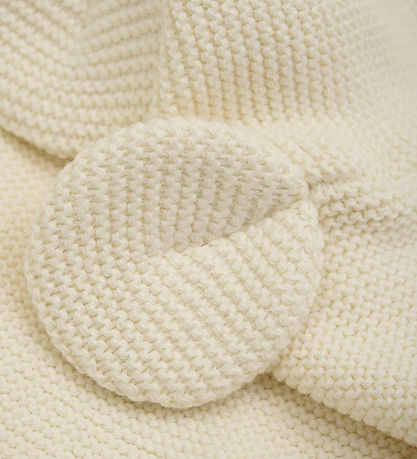 Huttelihut Schlupfmütze m. Ohren - Strick - Antique White