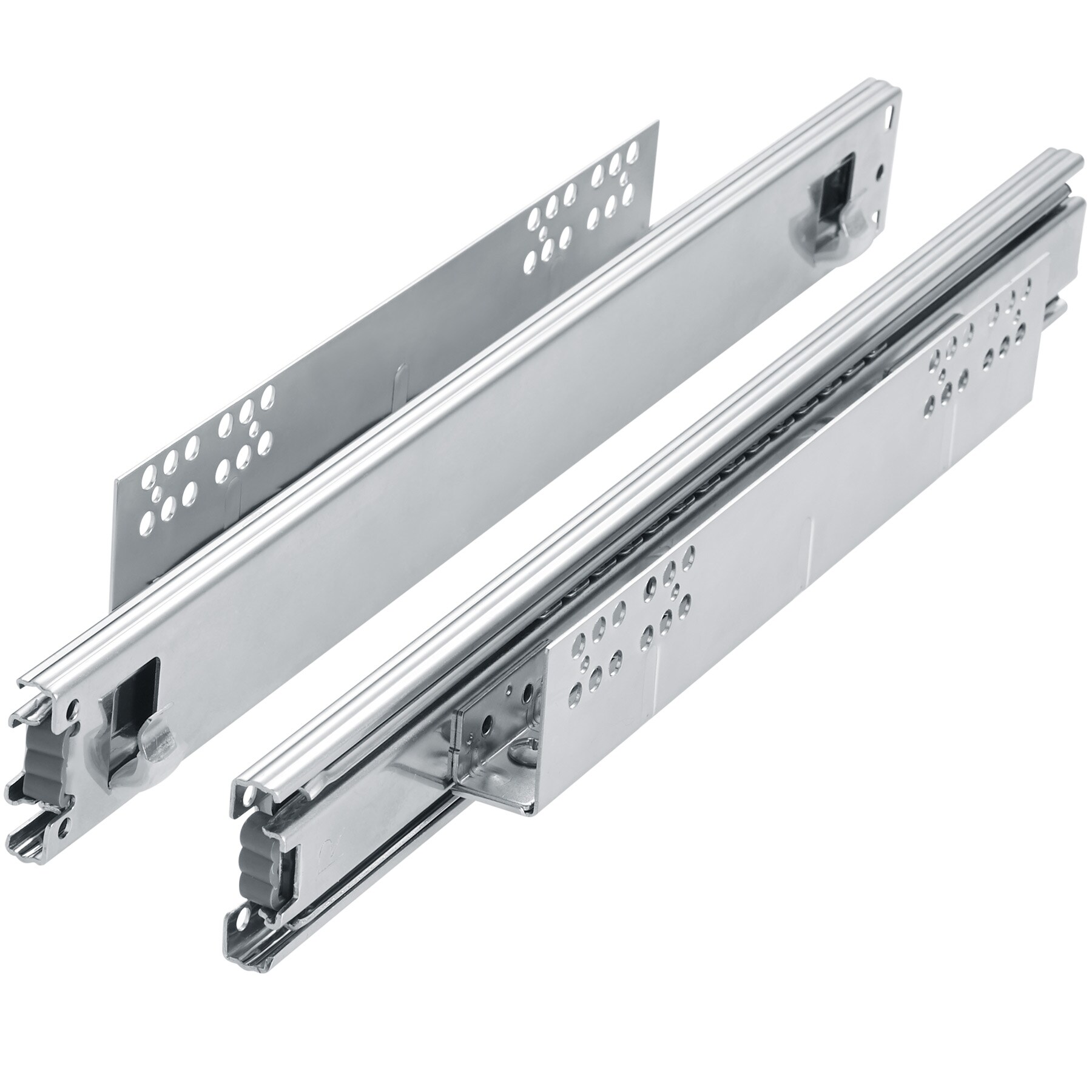 tectake® Teleskopschublade, verchromt, verstellbare Breite, einfache Montage