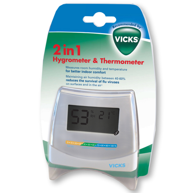 Hygromètre / thermomètre 2 en 1 - VICKS