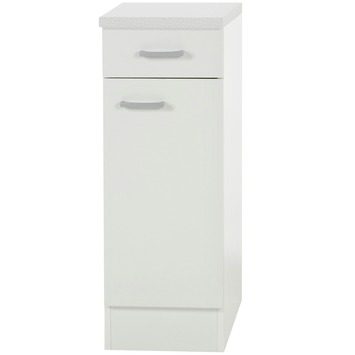 Optifit Klassik60 onderkast met 1 deur en 1 lade 84,8(h) x 30(b) x 55,5(d) cm met werkblad
