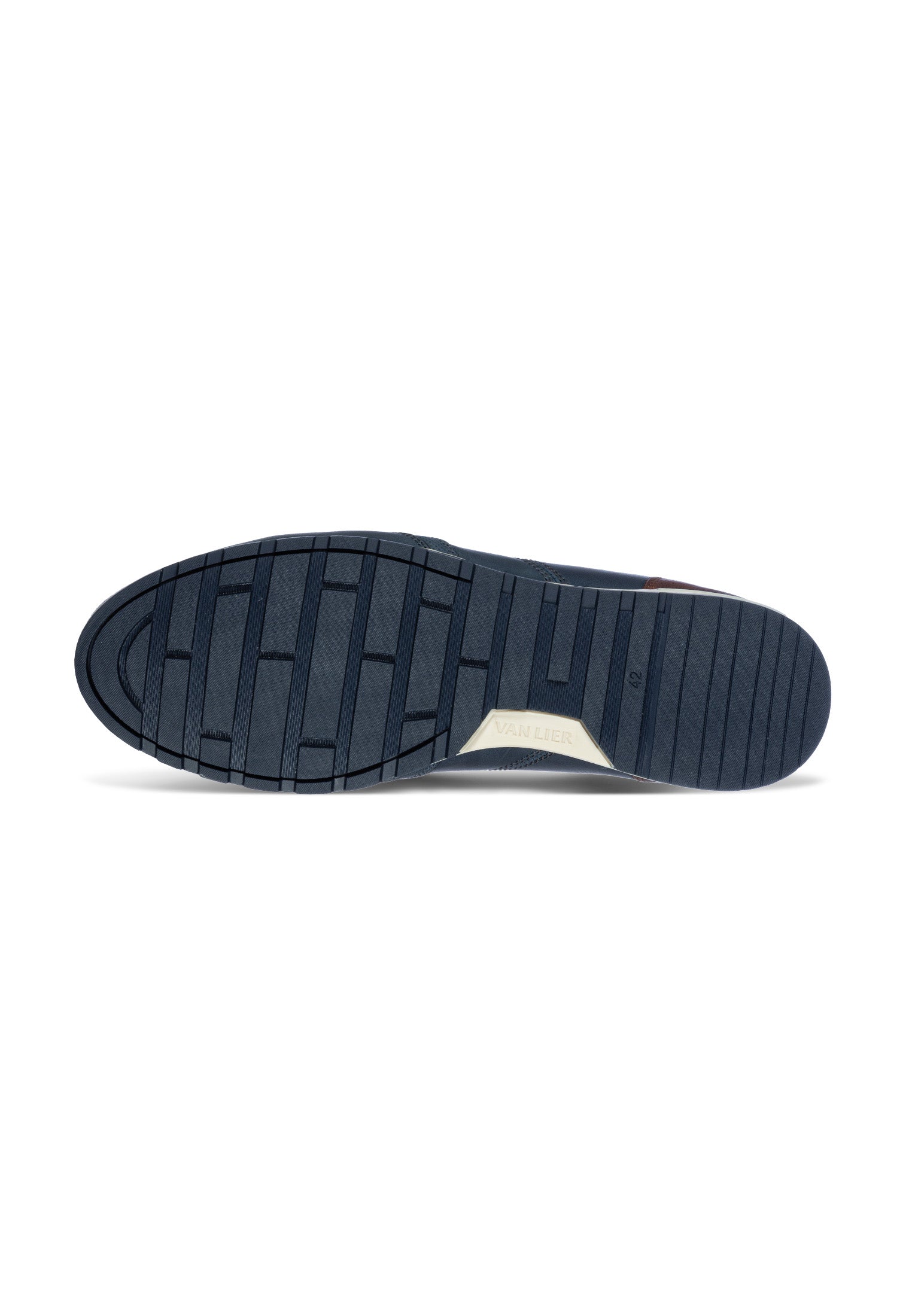 Blauw gladleren Anzano sneaker