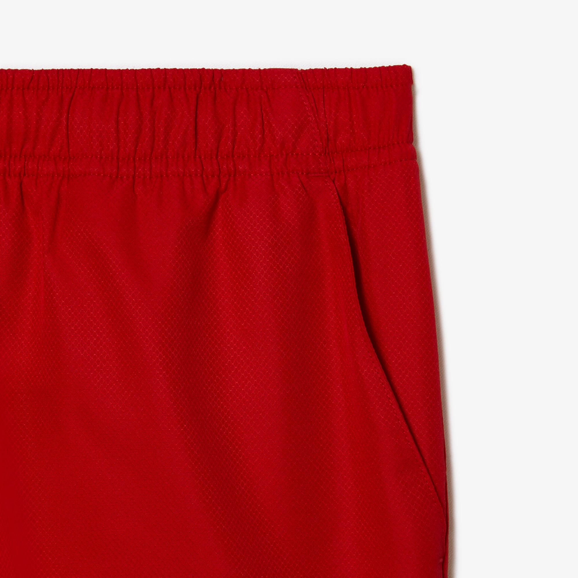 Jungen LACOSTE SPORT Shorts aus Diamant-Taft Hosen - Rot - Lacoste - Jungen
