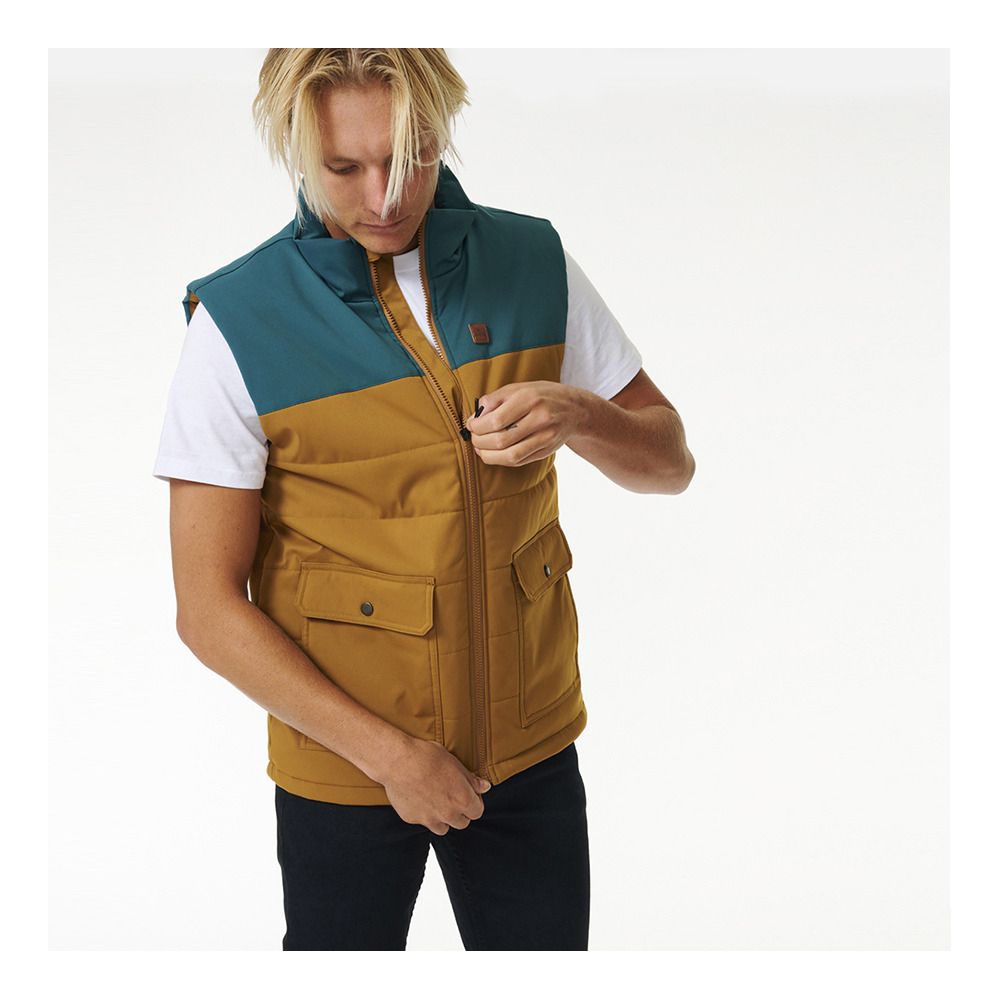 Rip Curl ANTI SERIES RIDGE - Gilet Homme gold