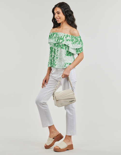 Desigual - BLUS_ANAÏS - Blanc / Vert