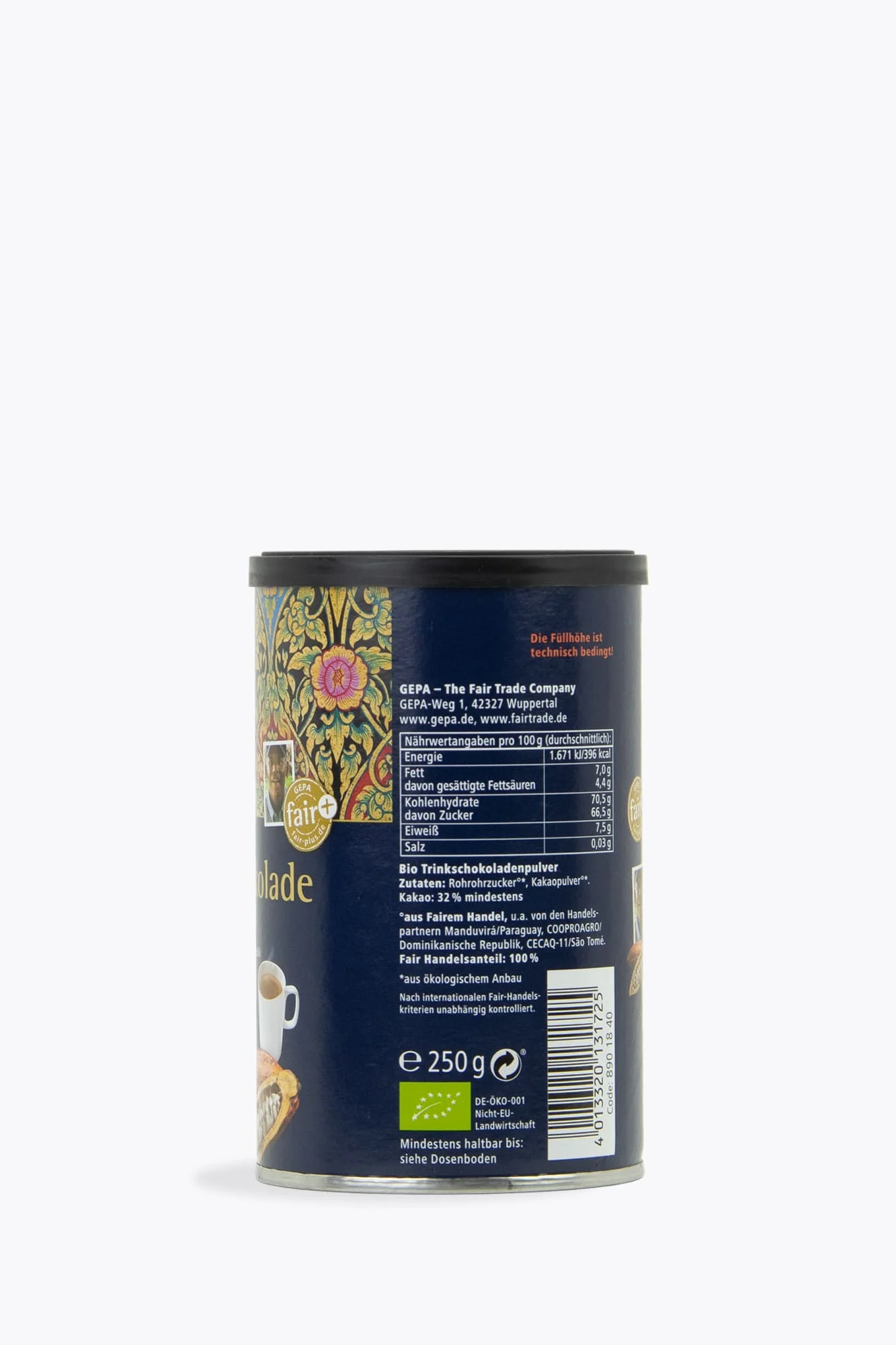GEPA Premium Bio Trinkschokolade 250g