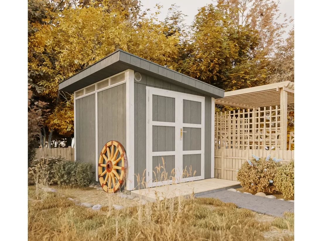 Abri de Jardin Qualité Premium 6m² /L294xL279xH237 cm - Timbela M903A-HARVEST HONEY