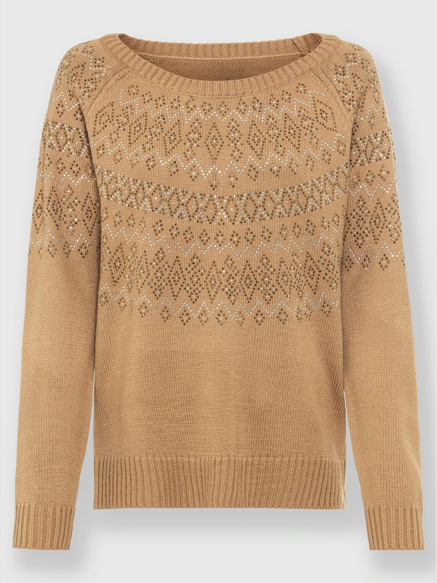Pull jolies pierres brillantes fantaisie