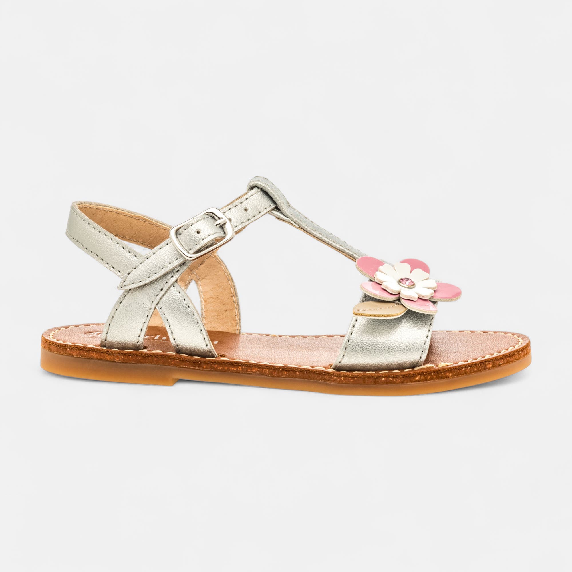 Nu-pieds Fille argent