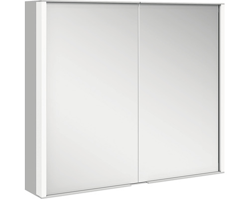 KEUCO Royal Match spiegelkast 80 x 16 x 70 cm zilver 2-deurs LED IP 20
