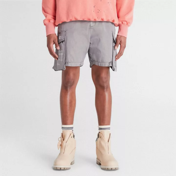 Shorts cargo Timberland x A-COLD-WALL* Future73 unissex em cinza escuro