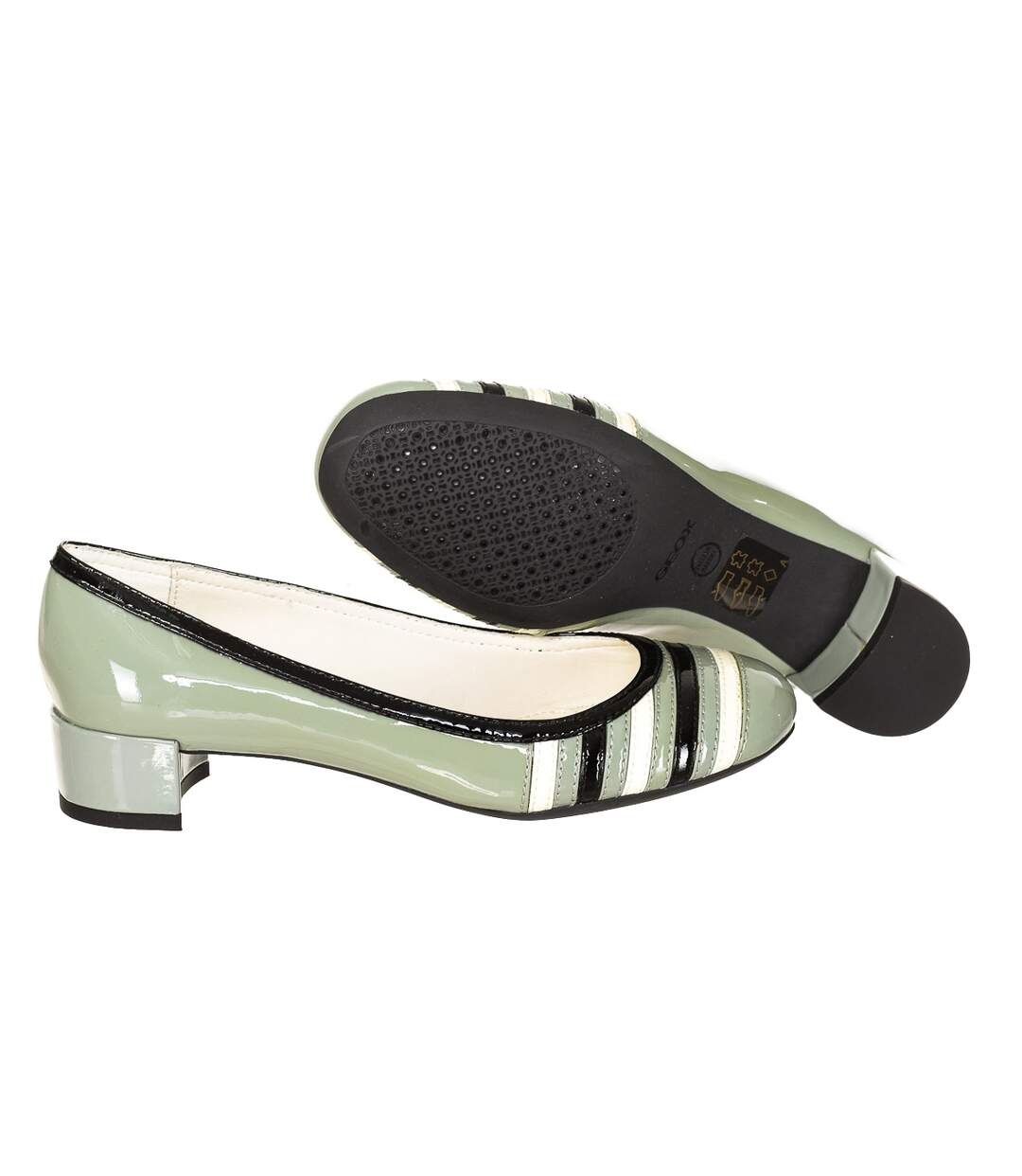 Woman leather heel ballerina
