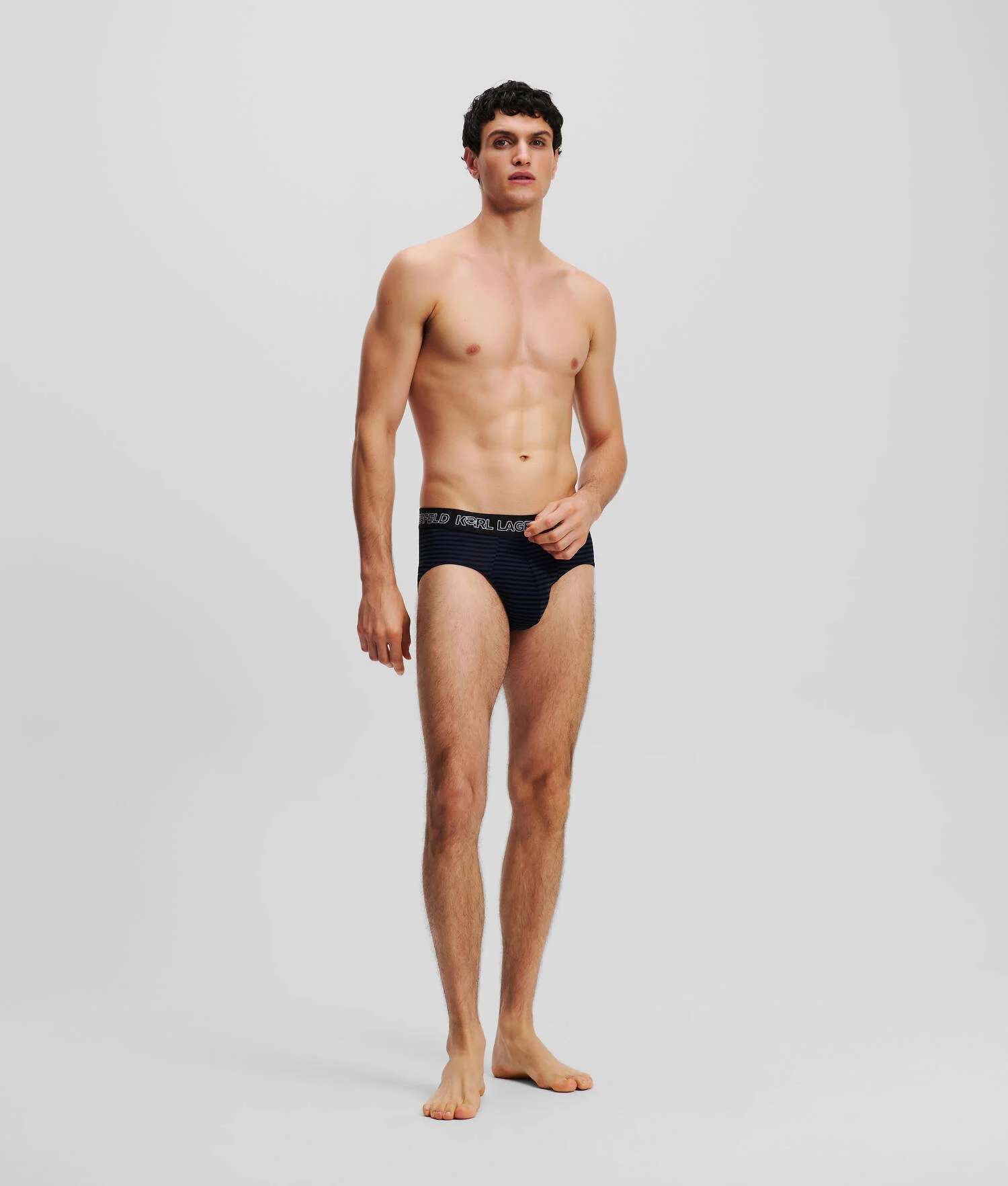 CULOTTES IKON - 3-PACK - Ikon Imprimé à rayures sur toute la surface Noir Iris