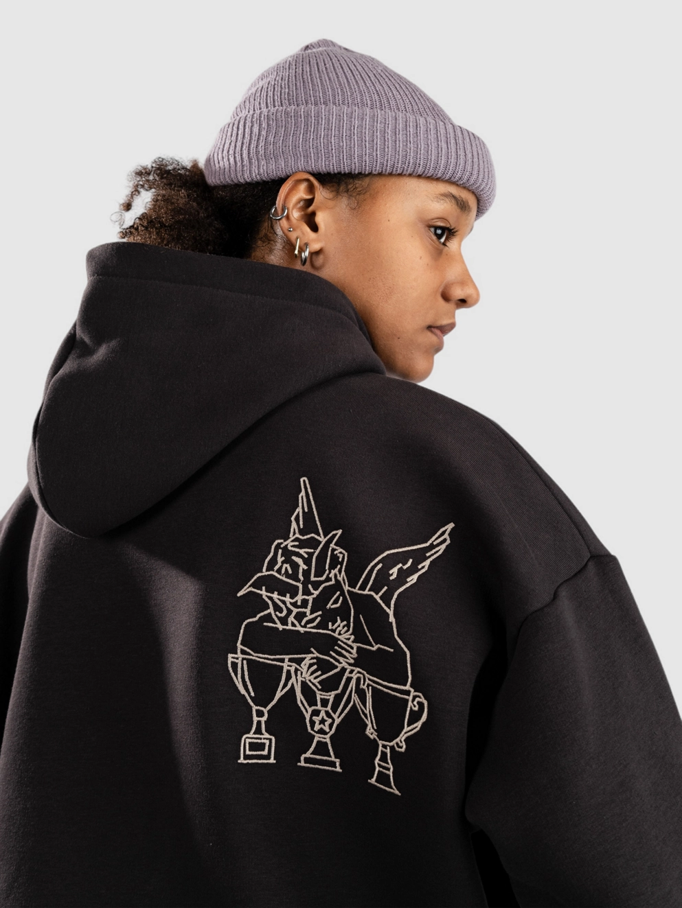 Beyond Medals Angel 2.0 Hoodie black/grey