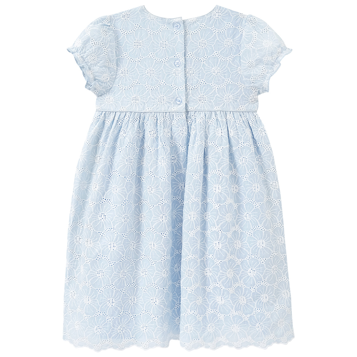 Topolino Mädchen Kleid aus Bio-Baumwolle hellblau