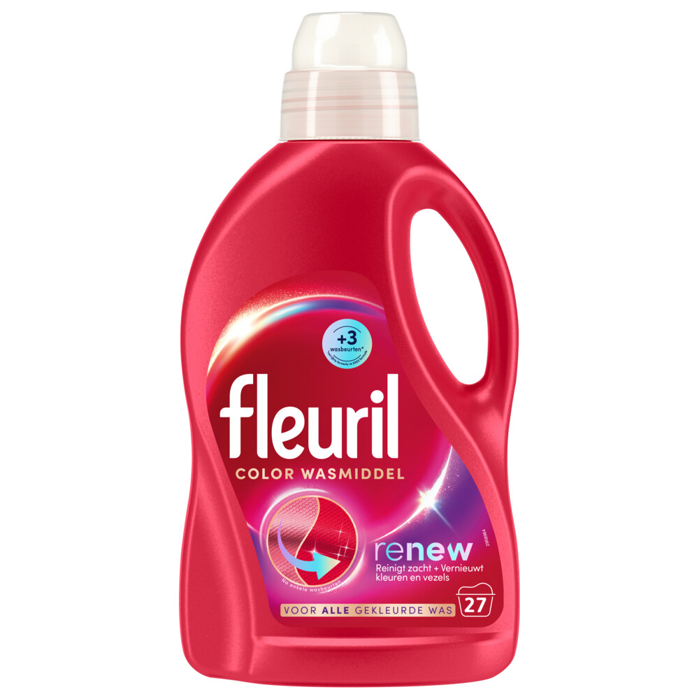 Fleuril Vloeibaar Wasmiddel Renew Gekleurde Was 27 Wasbeurten1,35 liter